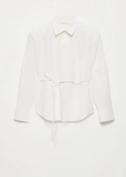 Padded oxford blouse