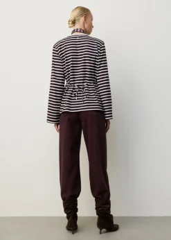 Padded strap longsleeve t-shirt