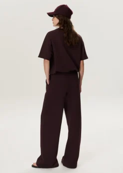 Pintuck sweat pants