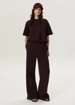 Pintuck sweat pants