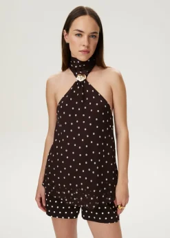 Polkadot haltertop