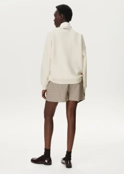 Polo sweater met patches