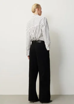 Poplin pinstripe blouse