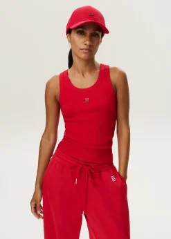 Rib singlet met logo