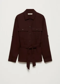 Safari blouse met ceintuur