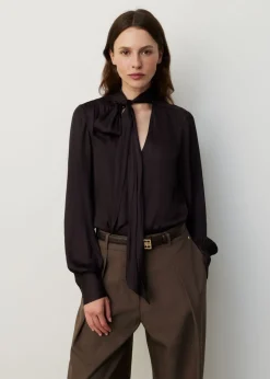 Satijnen Strikblouse