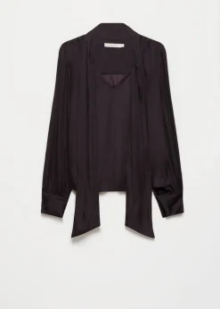 Satijnen Strikblouse
