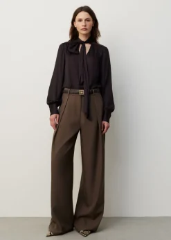 Satijnen Strikblouse