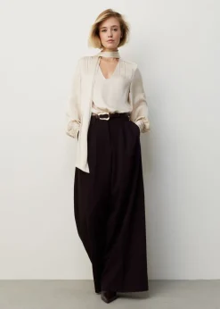 Satijnen Strikblouse