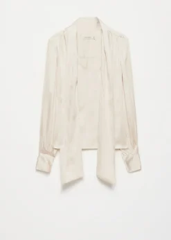 Satijnen Strikblouse