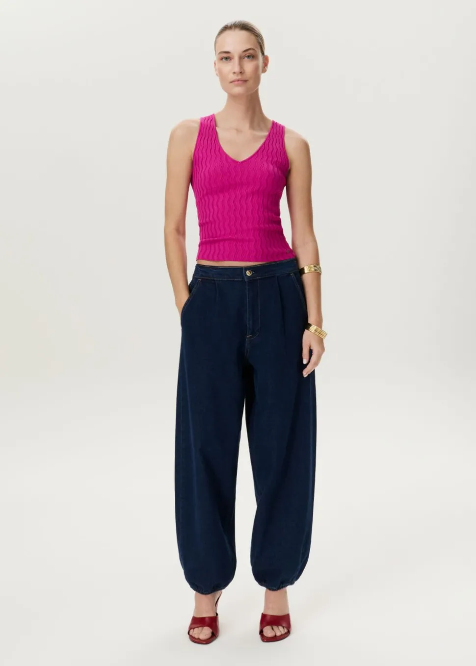 Singlet met V-hals