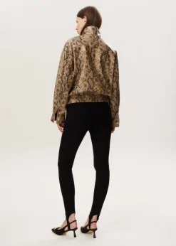 Slangenprint bomberjack