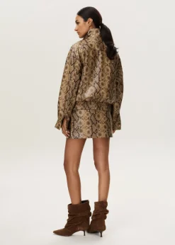 Slangenprint mini rok