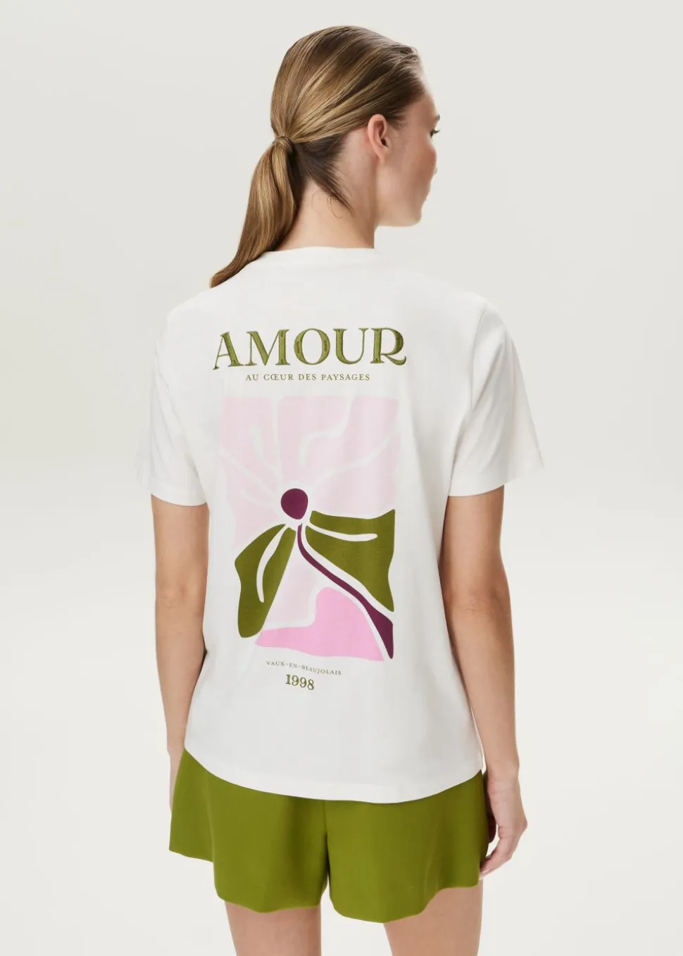 T-shirt met backprint
