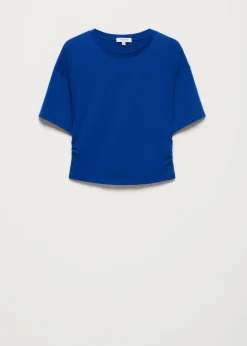 T-shirt met geplooide taille