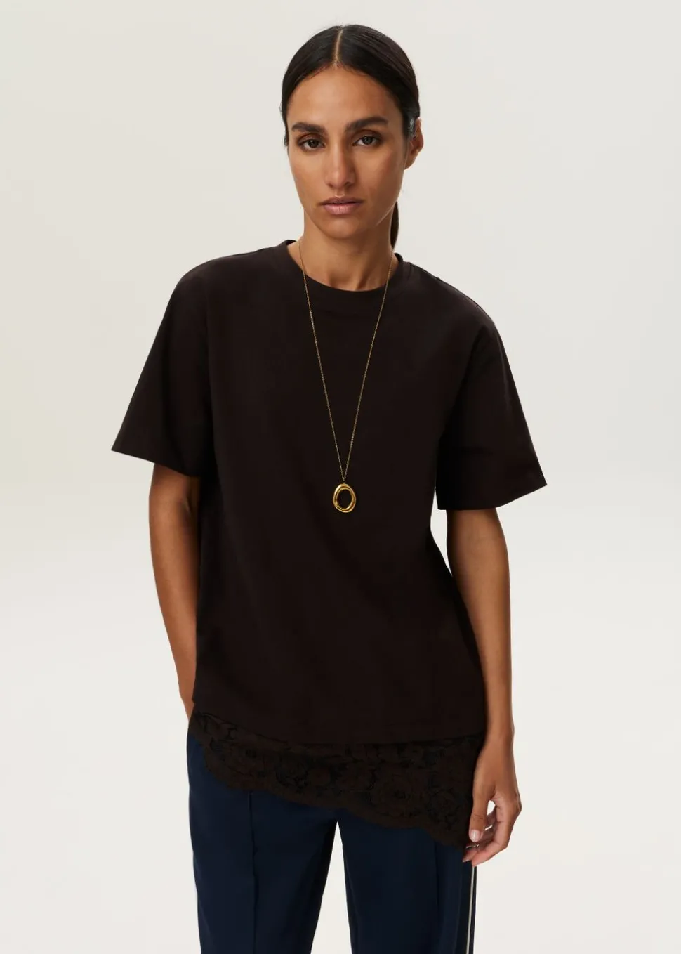 T-shirt met kant