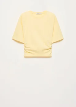 T-shirt met rijgplooien