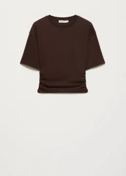 T-shirt met tailleplooi