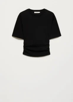 T-shirt met tailleplooi