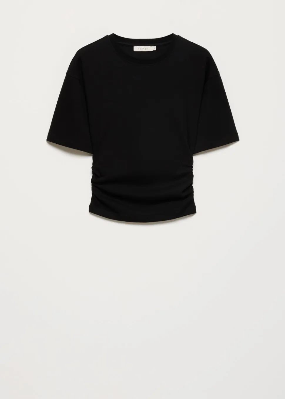 T-shirt met tailleplooi