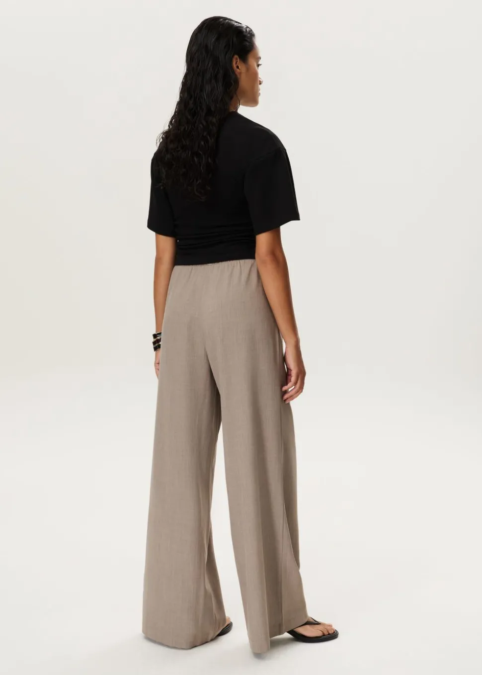 T-shirt met tailleplooi