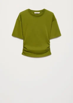 T-shirt met tailleplooi