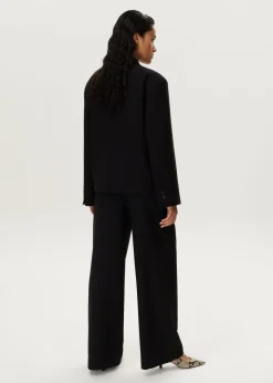Twill boxy blazer