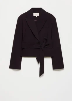 Twill short blazer