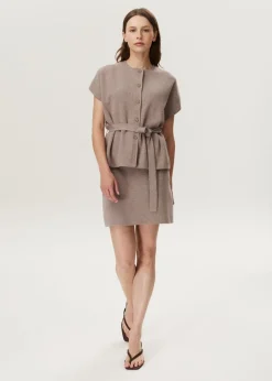 Vest met strikdetail