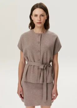 Vest met strikdetail