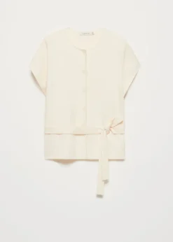 Vest met strikdetail