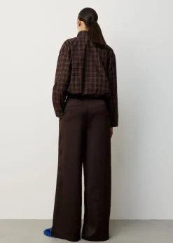 Wijde sportieve pantalon